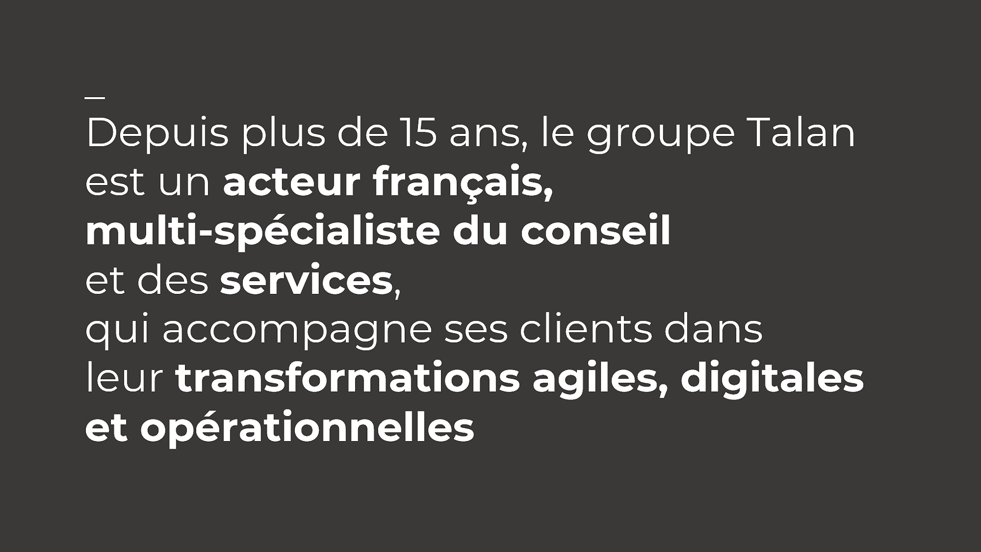 Partenaire Expert Talan Conseil